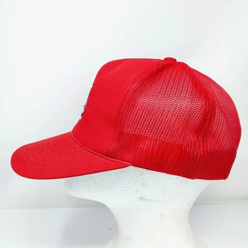Vintage St. Louis Cardinals MLB Baseball Red Mesh Trucker Rope Hat Cap Snapback